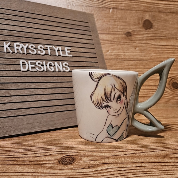 Disney Other - Tinker Bell Tinkerbell mug with winged handle